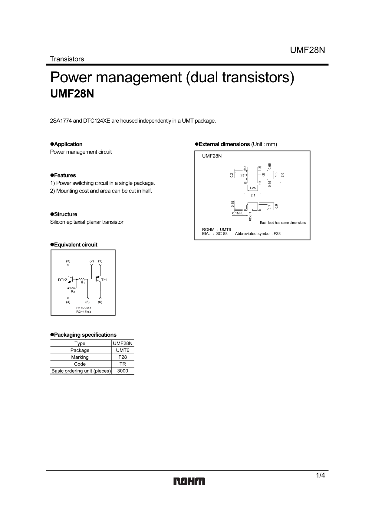 ROHM UMF28N User Guide - Page 1