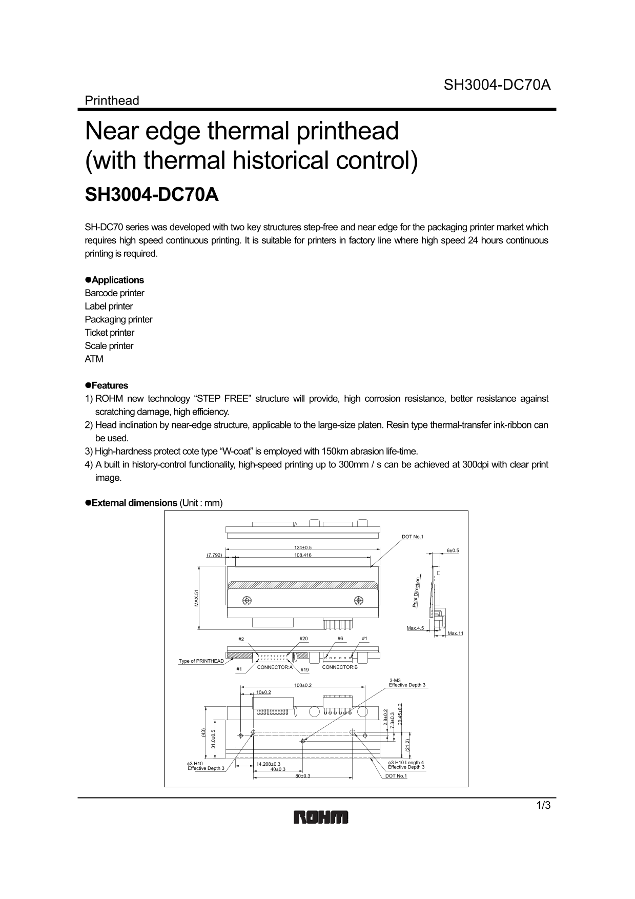 ROHM SH3004-DC70A User Guide - Page 1