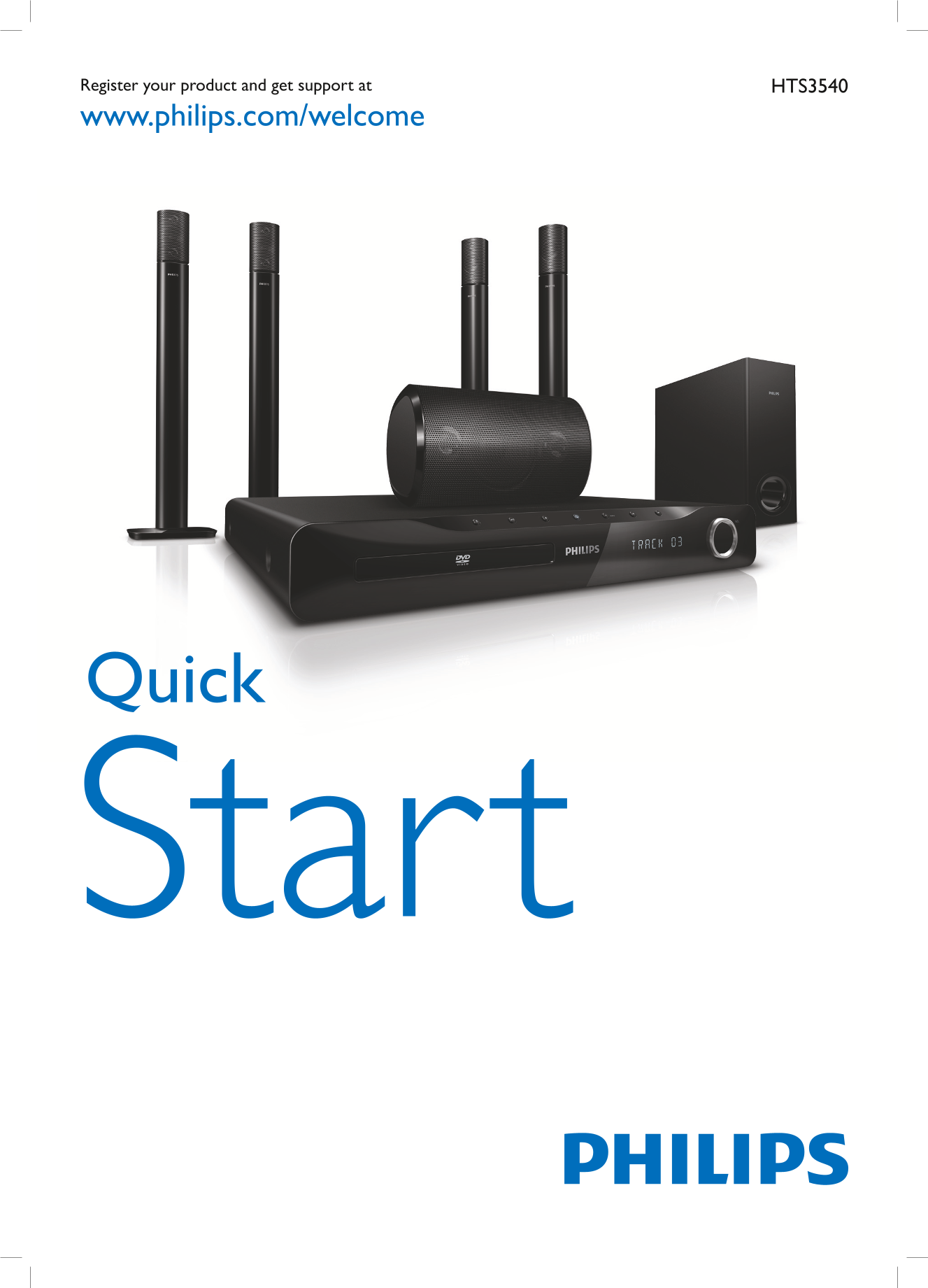 PHILIPS HTS3540 Quick User Guide - Page 1