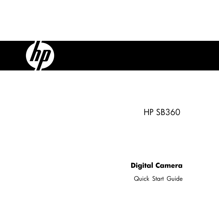 HP SB360 Digital Camera Quick Start Guide - Page 1