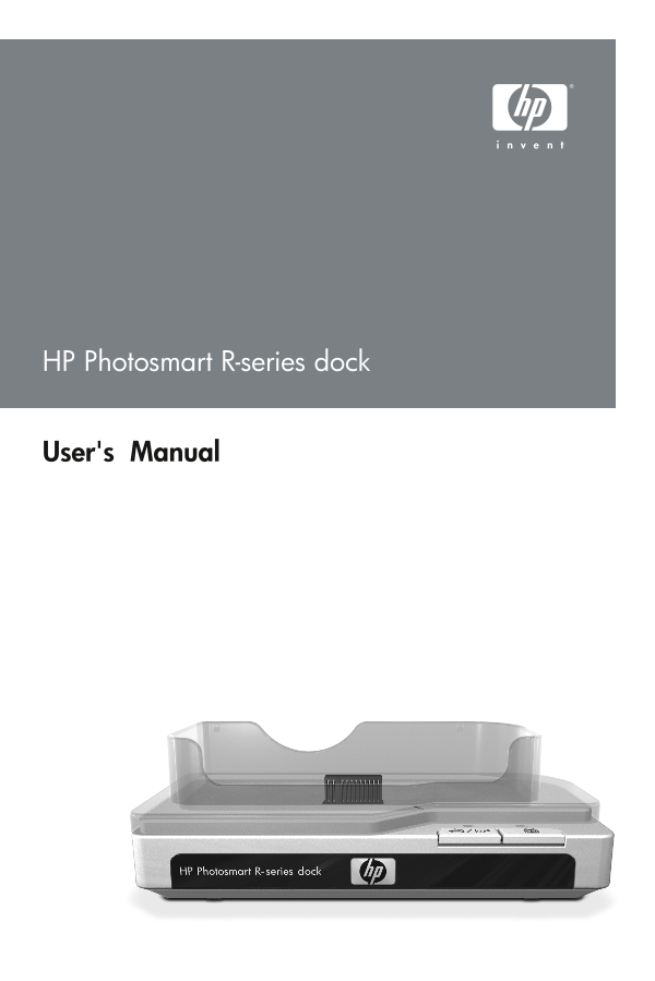 HP Photosmart R-series dock User Manual - Page 1