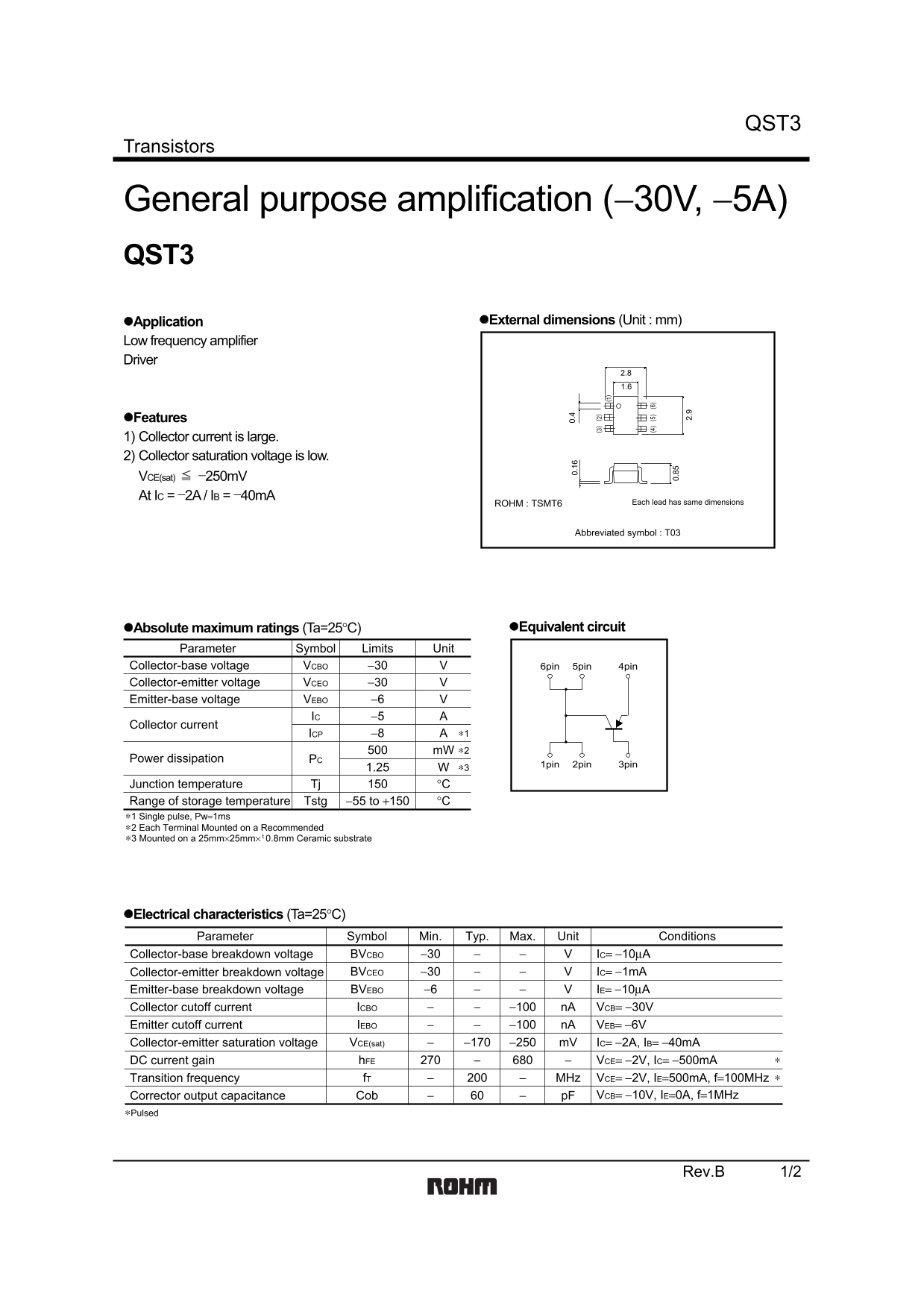ROHM QST3 User Guide - Page 1