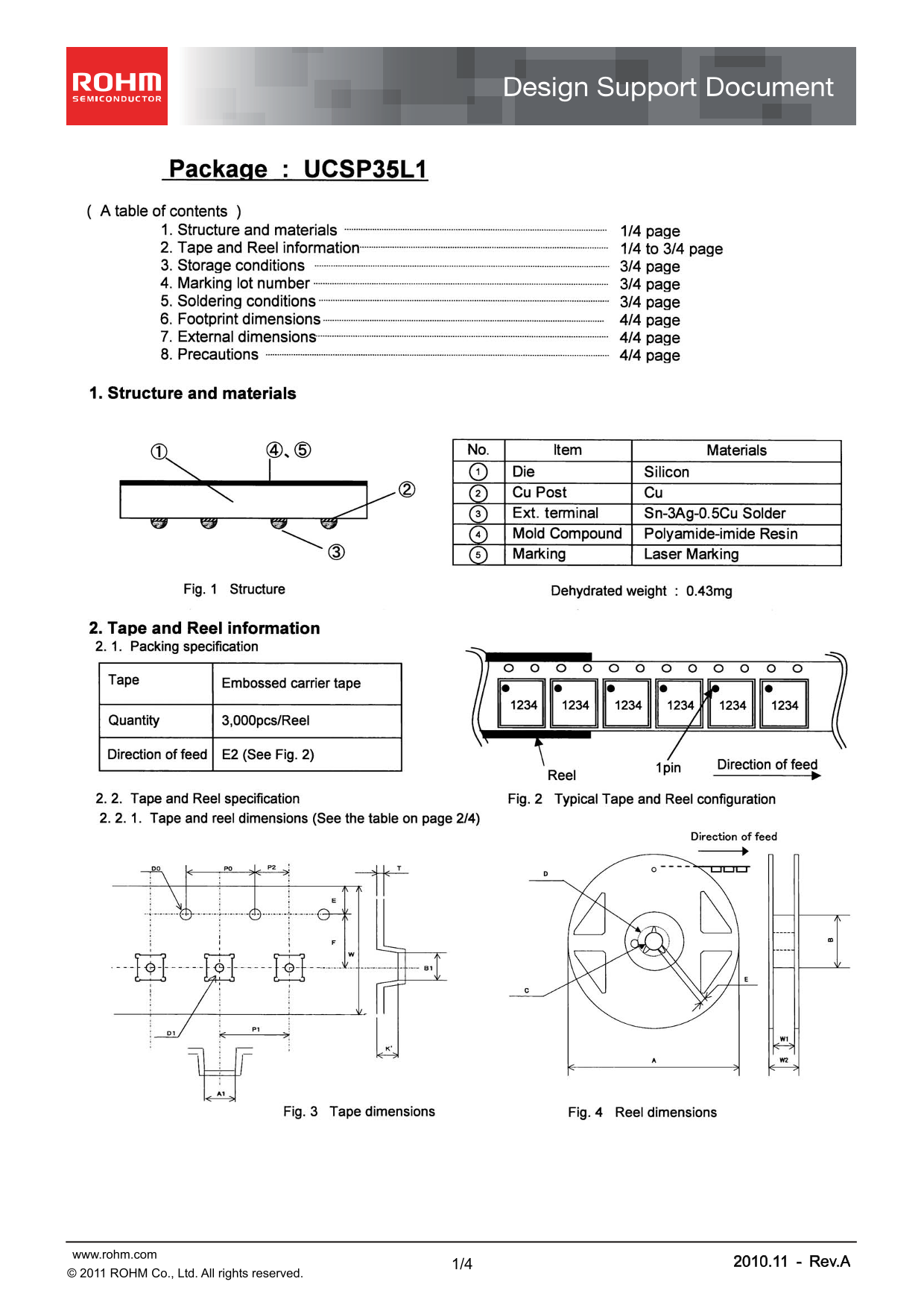 ROHM UCSP35L1 User Guide and Manual - Page 1