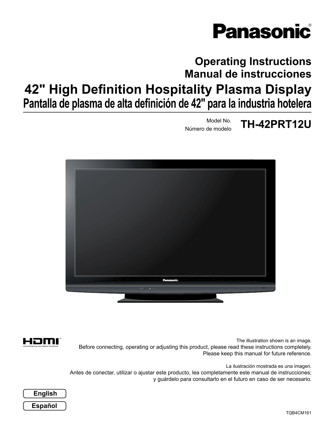 Panasonic TH-42PRT12U User Guide and Manual - Page 1