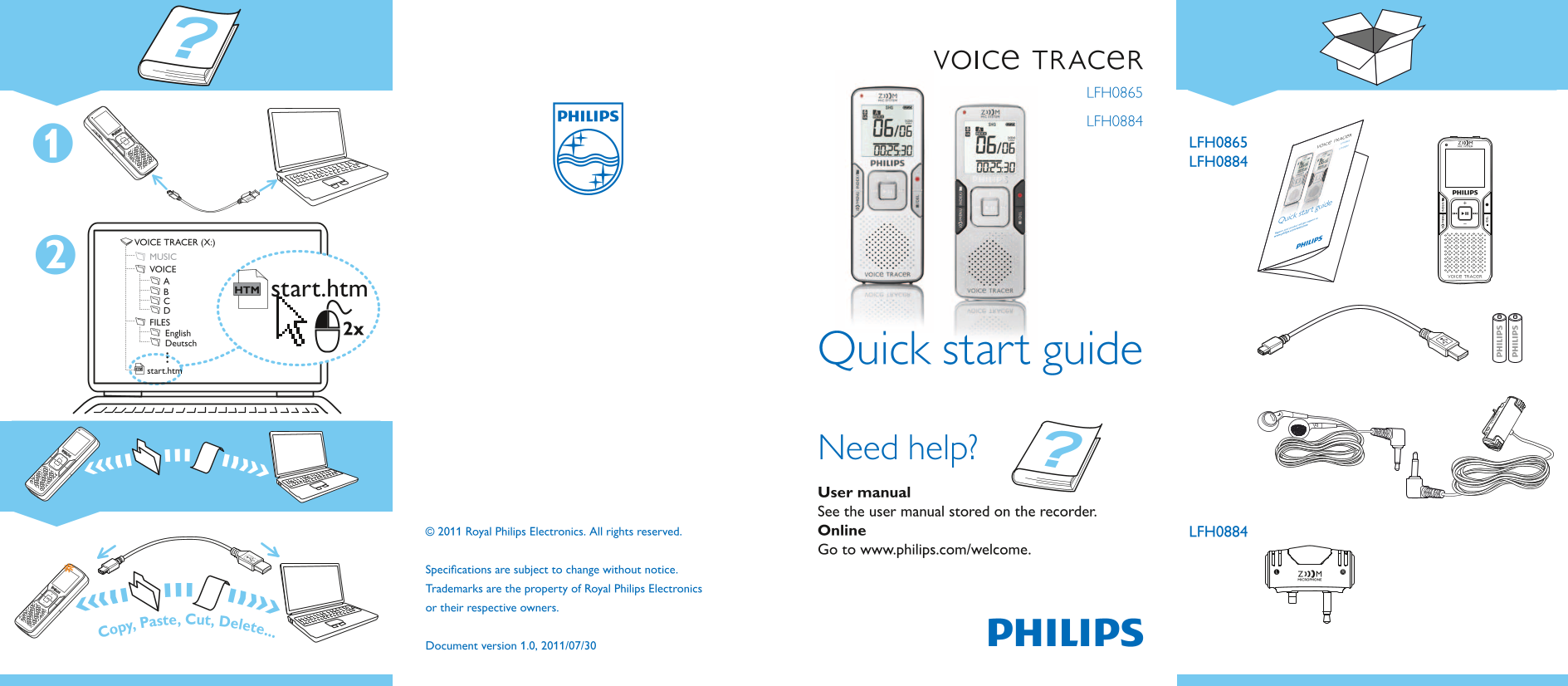 PHILIPS LFH0865 LFH0884 Quick User Guide - Page 1