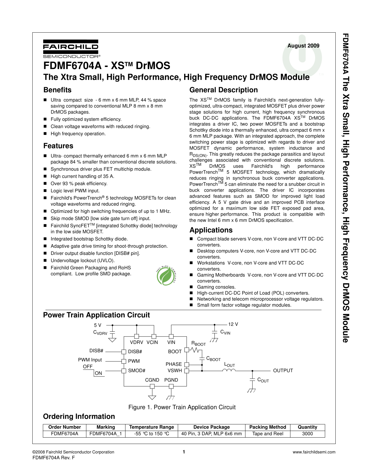Fairchild FDMF6704A User Guide - Page 1