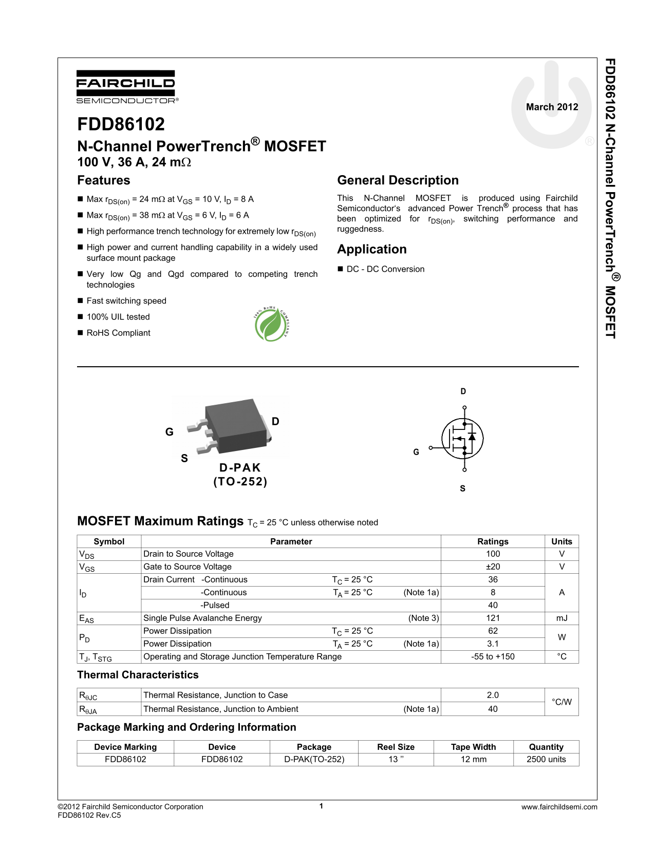Fairchild FDD86102 User Guide - Page 1