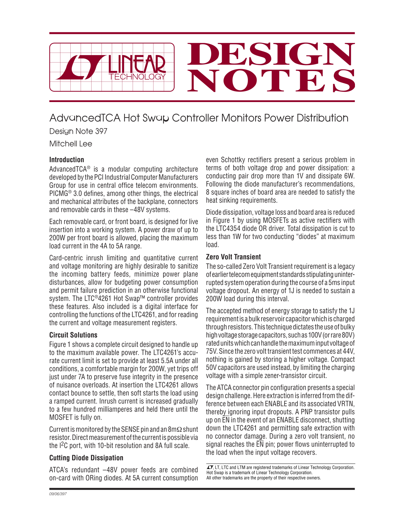 LINEAR dn397f Data Manual - Page 1