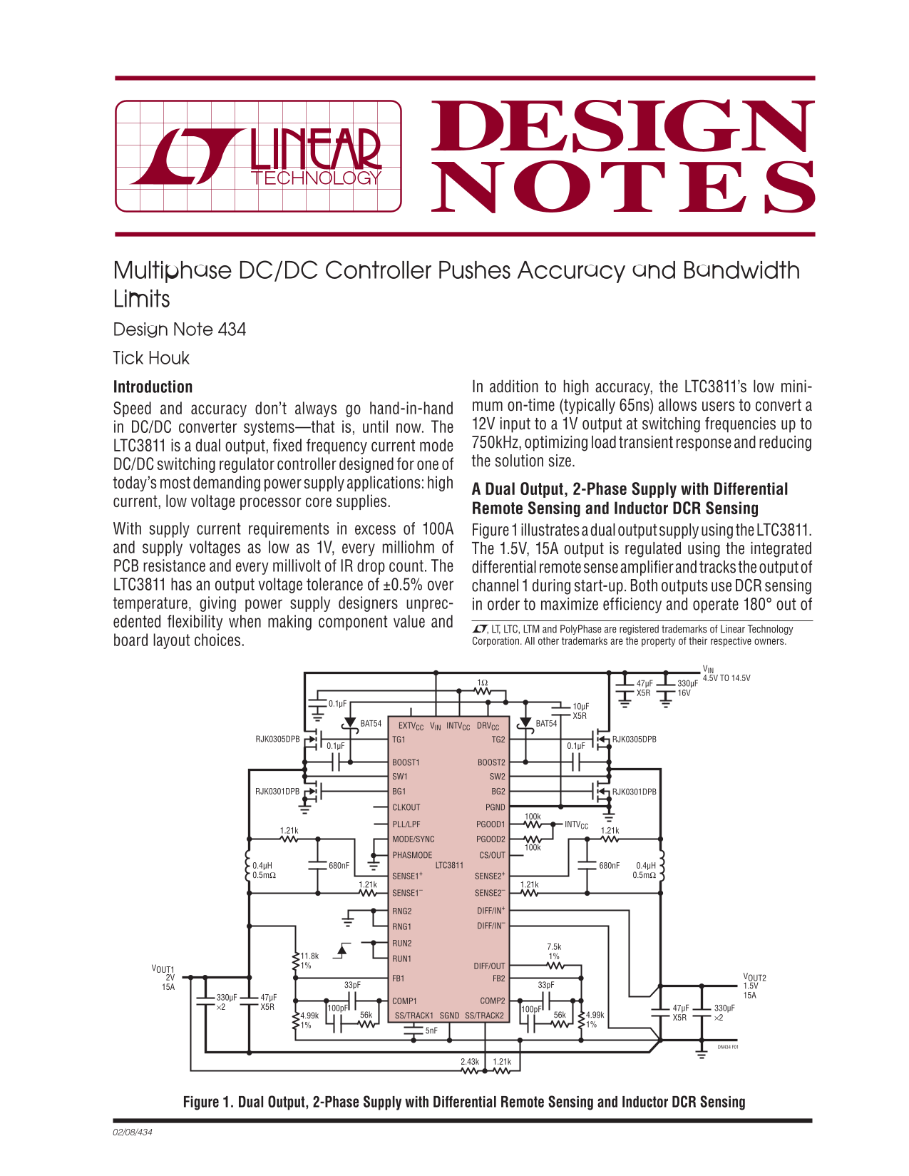 LINEAR dn434f Data Manual - Page 1
