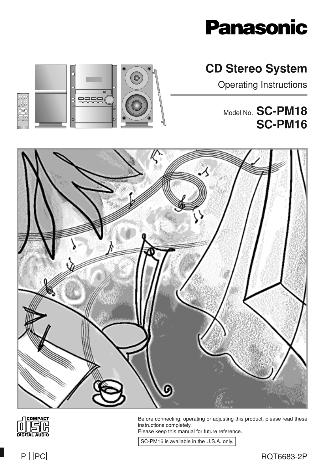 Panasonic SC-16 SC-PM18 User's Guide - Page 1