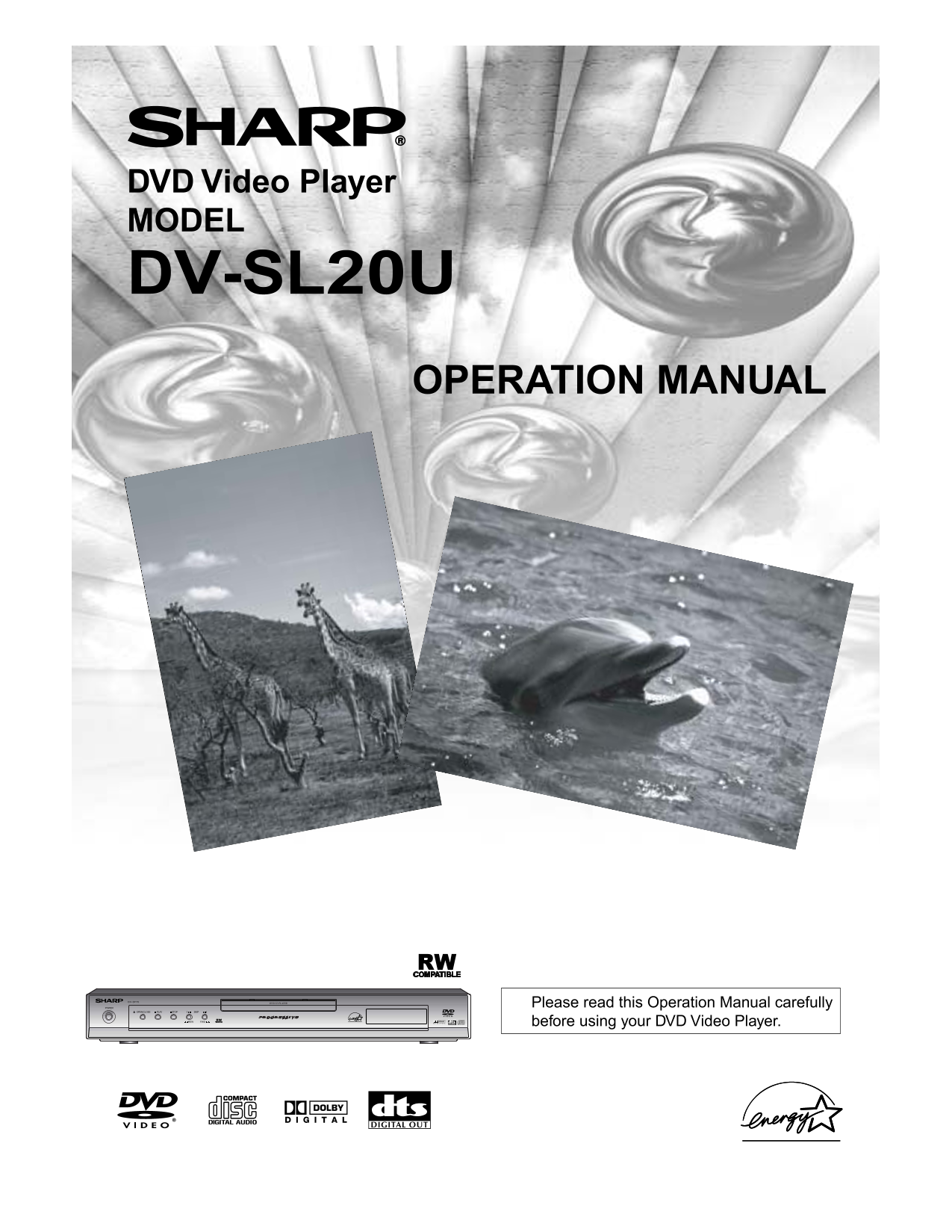 SHARP DV-SL20U Operation Manual - Page 1