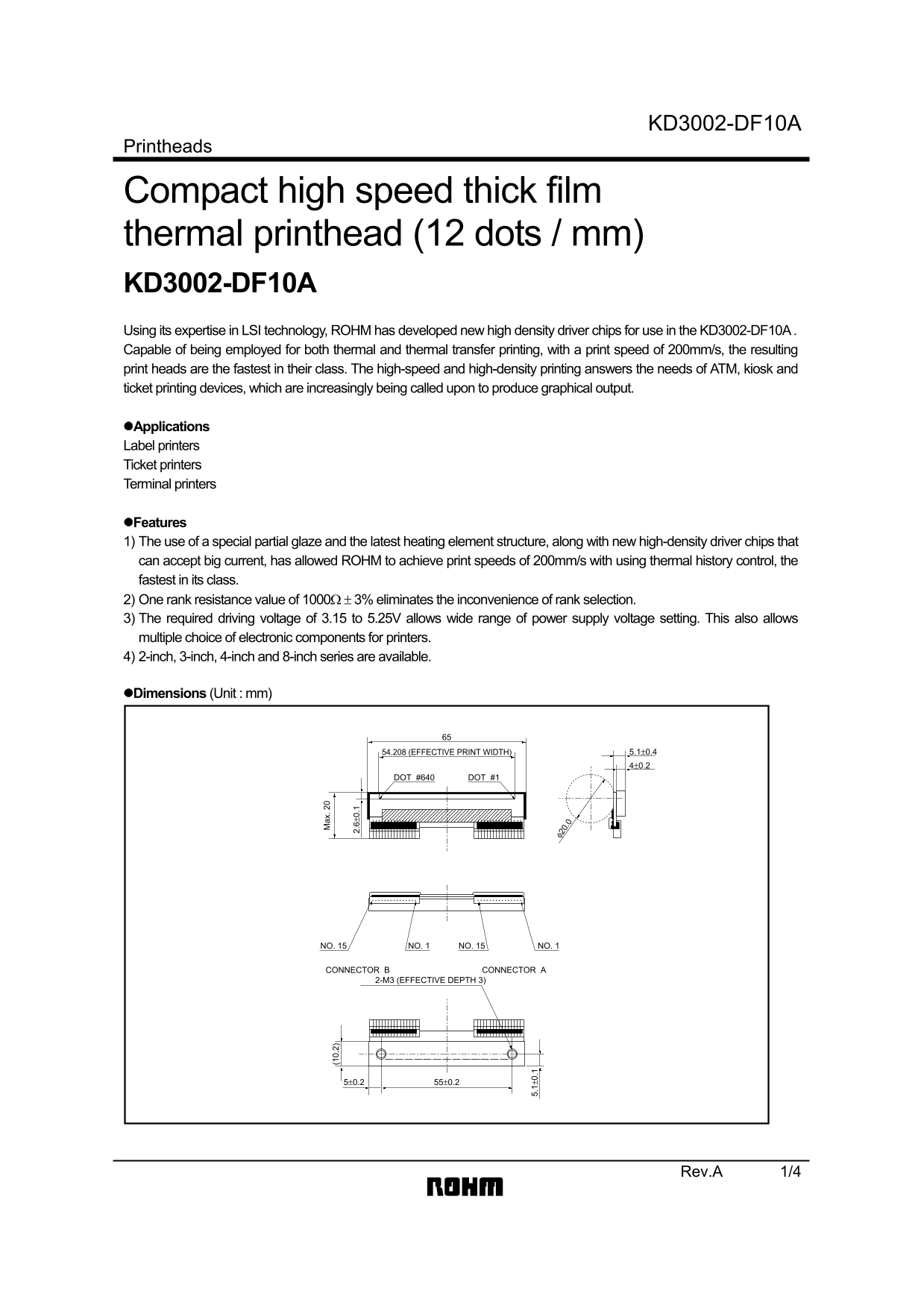 ROHM KD3002-DF10A User Guide and Manual - Page 1