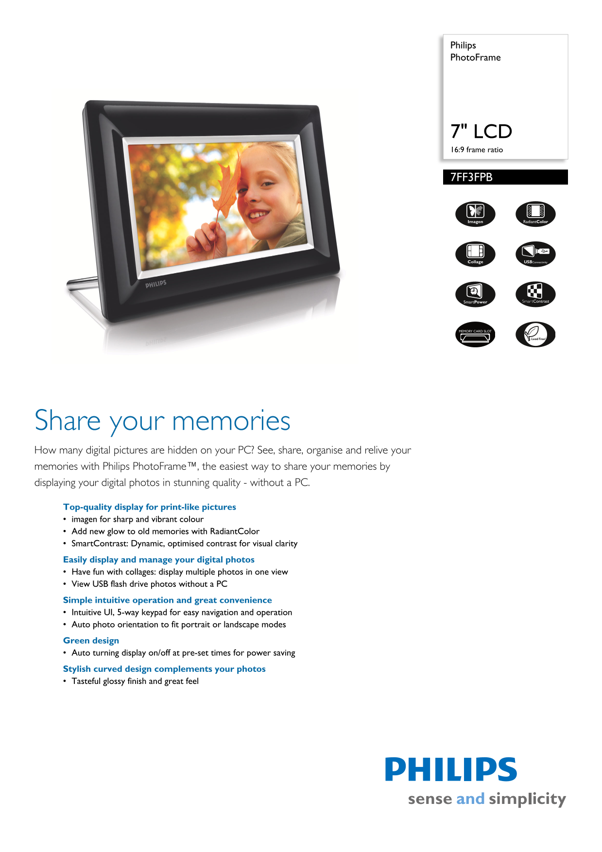 PHILIPS 7FF3FPB User Guide and Manual - Page 1