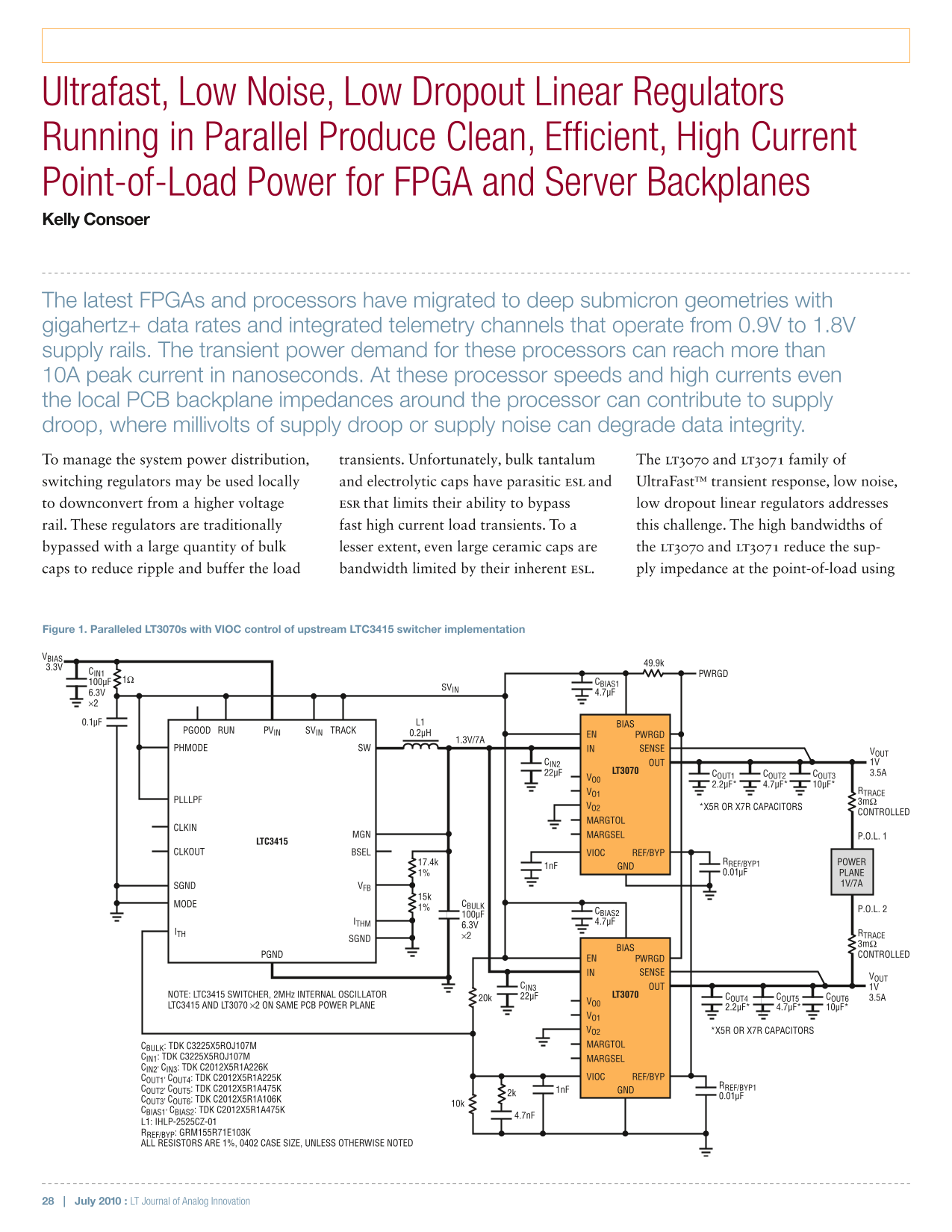 Linear Design Features - LTJournal-V20N2-06-di-LT3070-Kelly_Consoer User Manual - Page 1